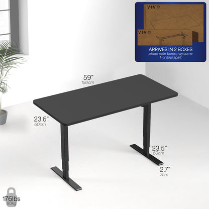 Electric 60” x 24” Stand Up Desk Workstation