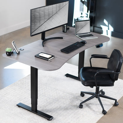 63” x 32” Electric Height Adjustable Stand Up Desk