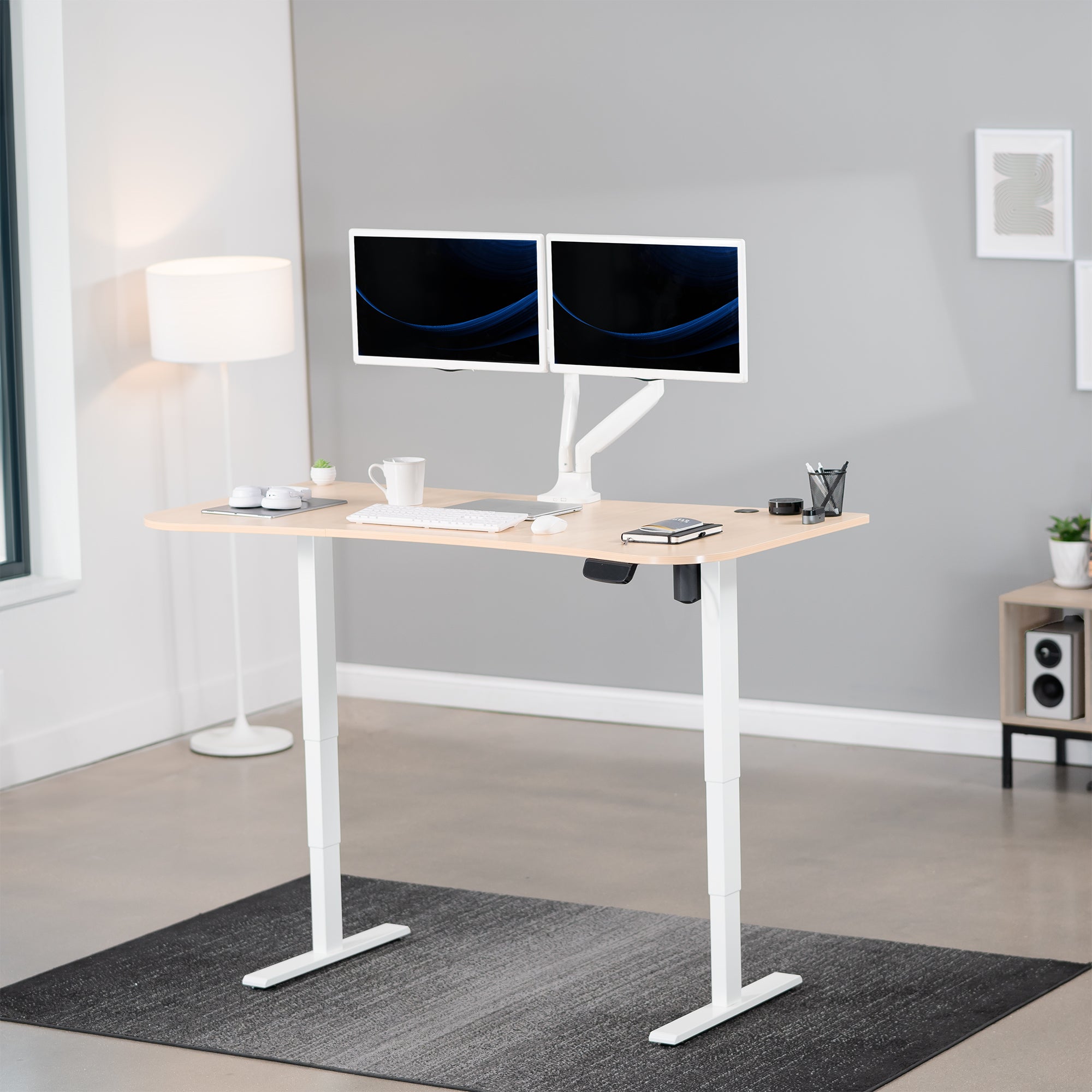 63” x 32” Electric Height Adjustable Stand Up Desk