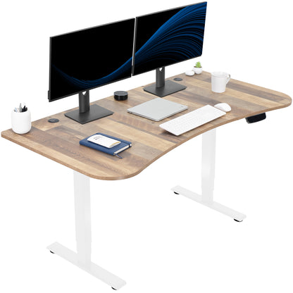 Ergonomic sit or stand active workstation with adjustable height using touch screen control panel.