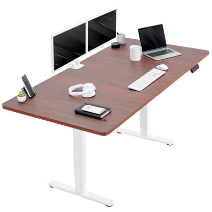 71" x 36" Electric Desk provides a convenient sit and stand workstation for the home or office.