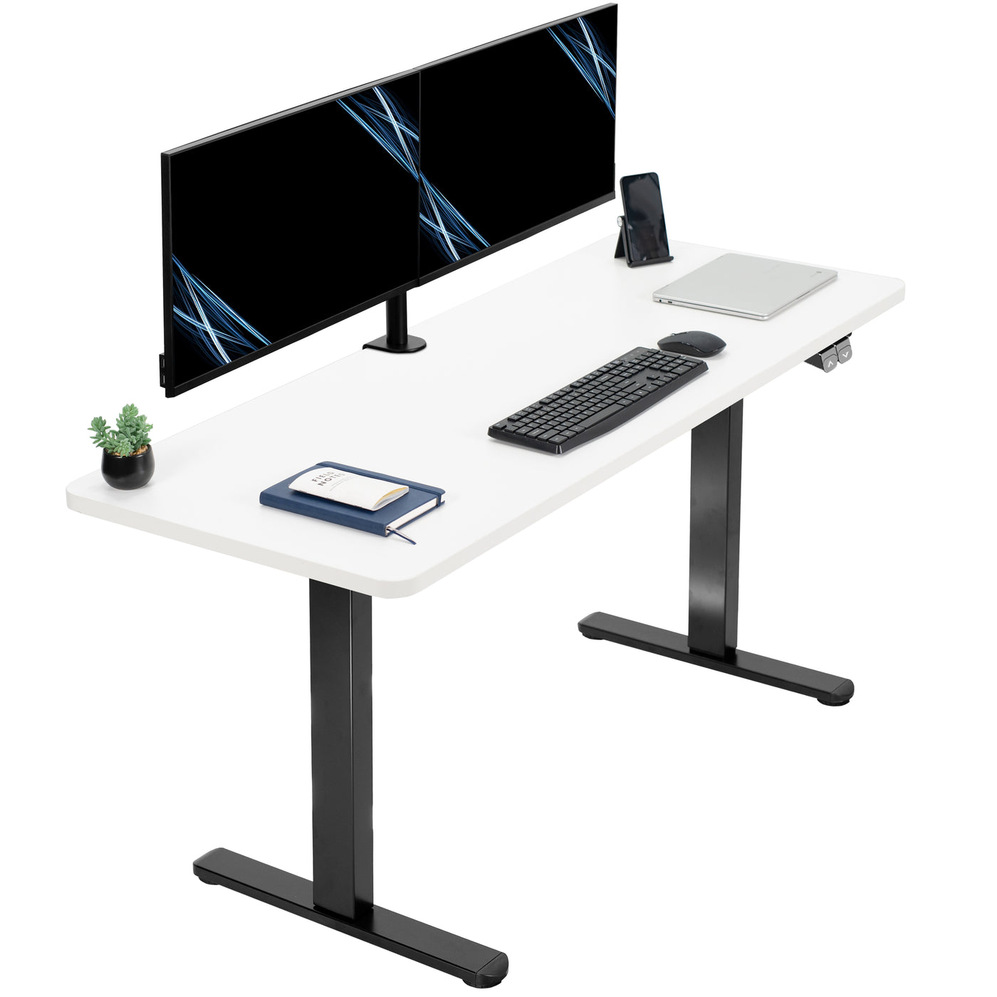 60" x 24" Electric Desk with 2 Button Controller