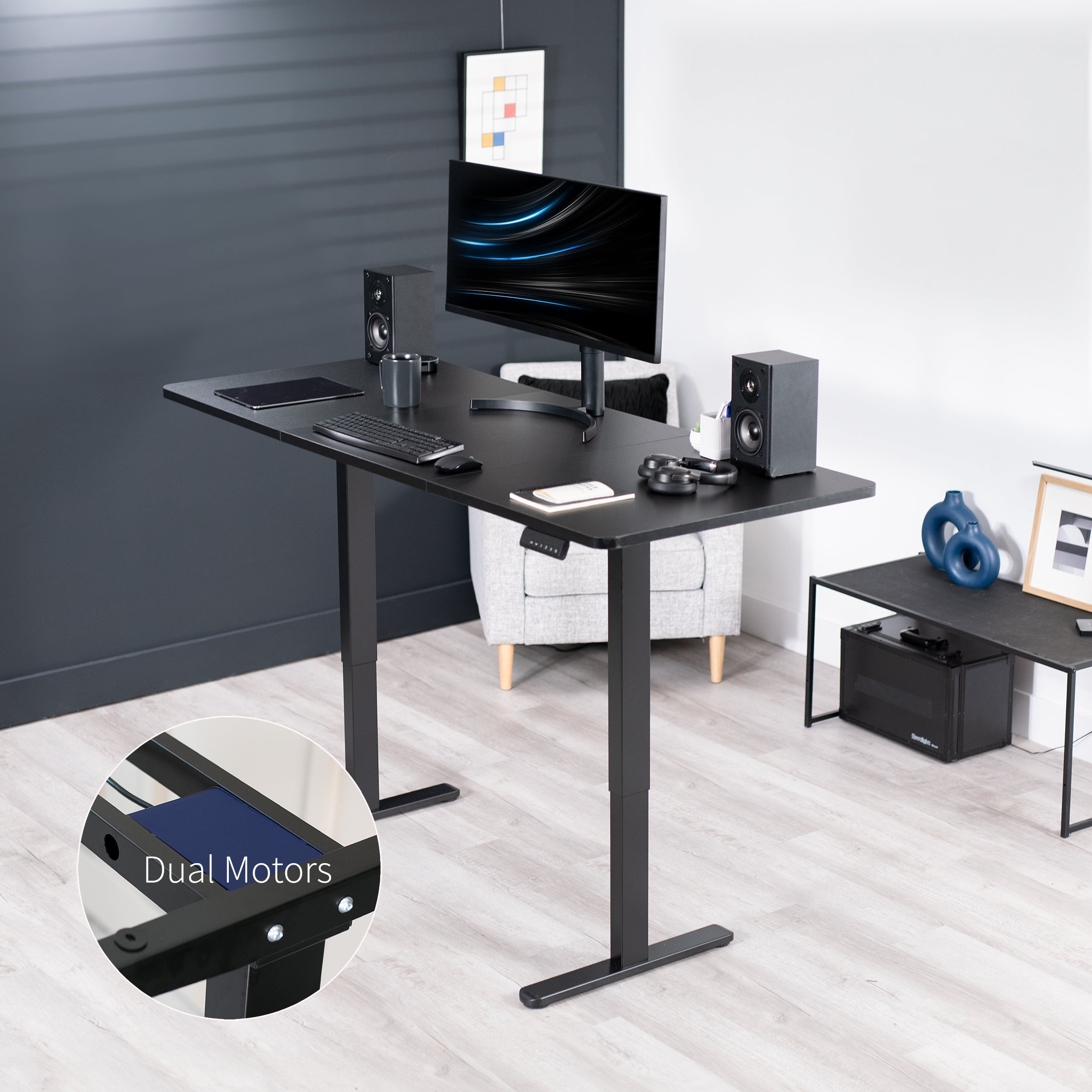 Electric Height Adjustable 71 x 30 inch Stand Up Desk