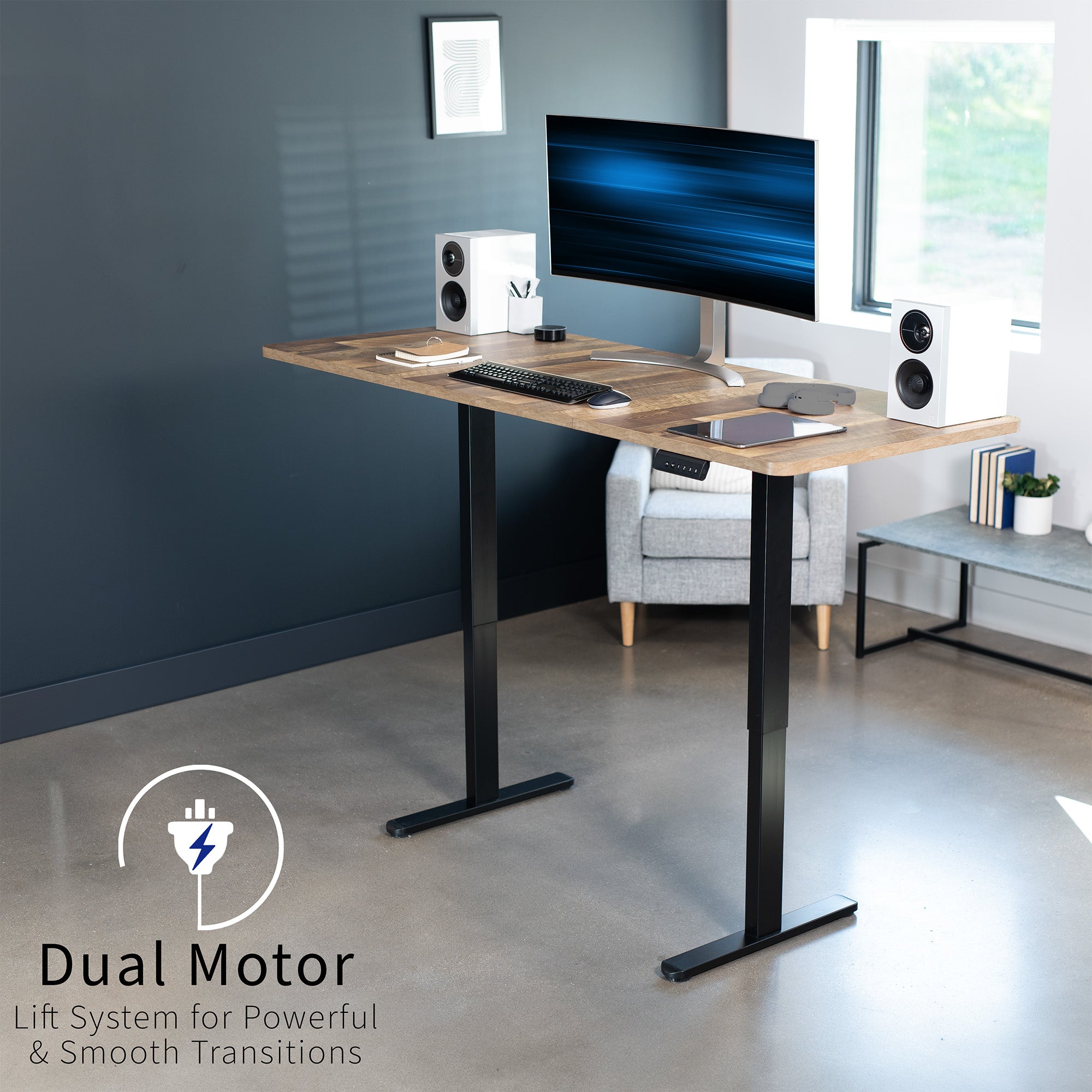 Electric Height Adjustable 71 x 30 inch Stand Up Desk