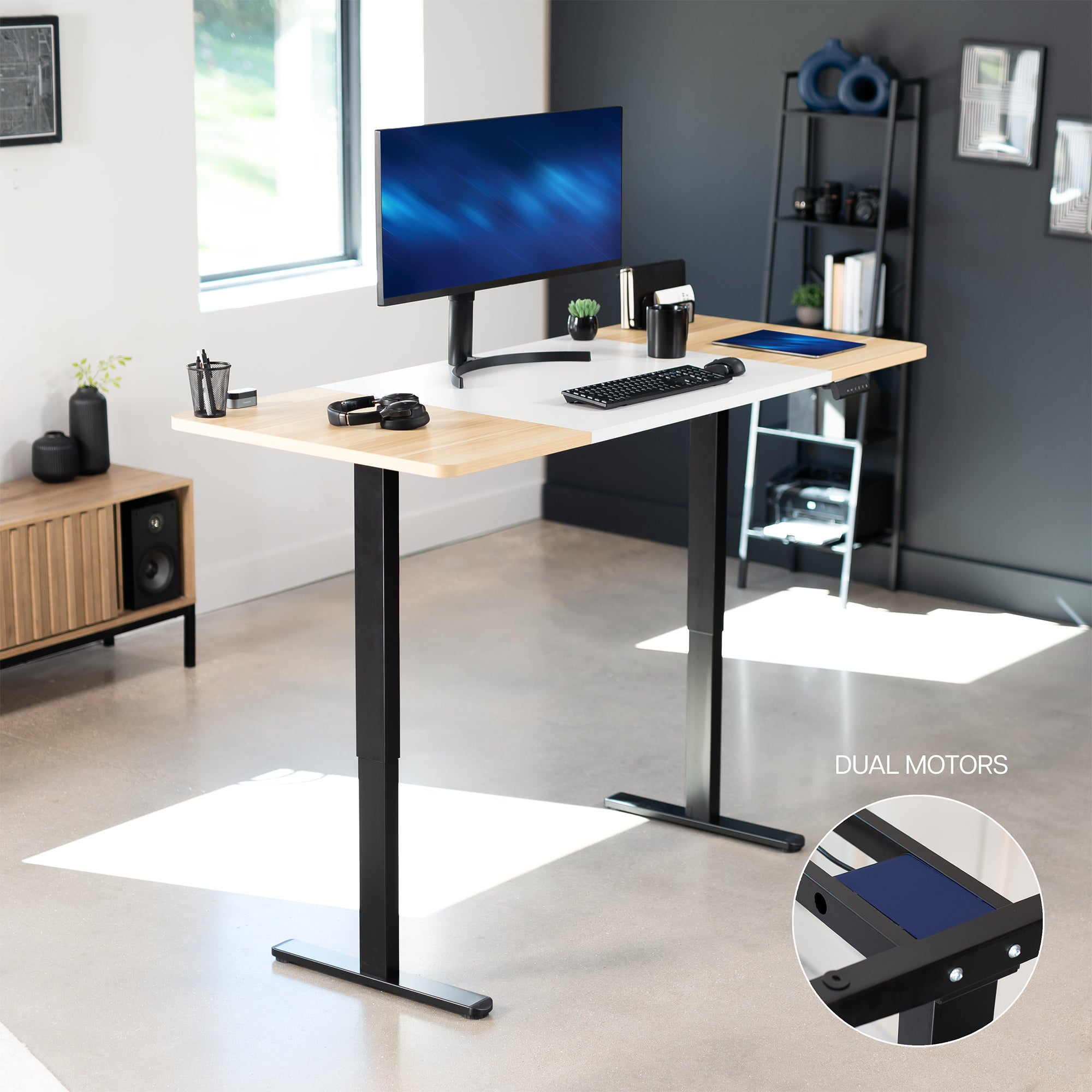 Electric Height Adjustable 71 x 30 inch Stand Up Desk