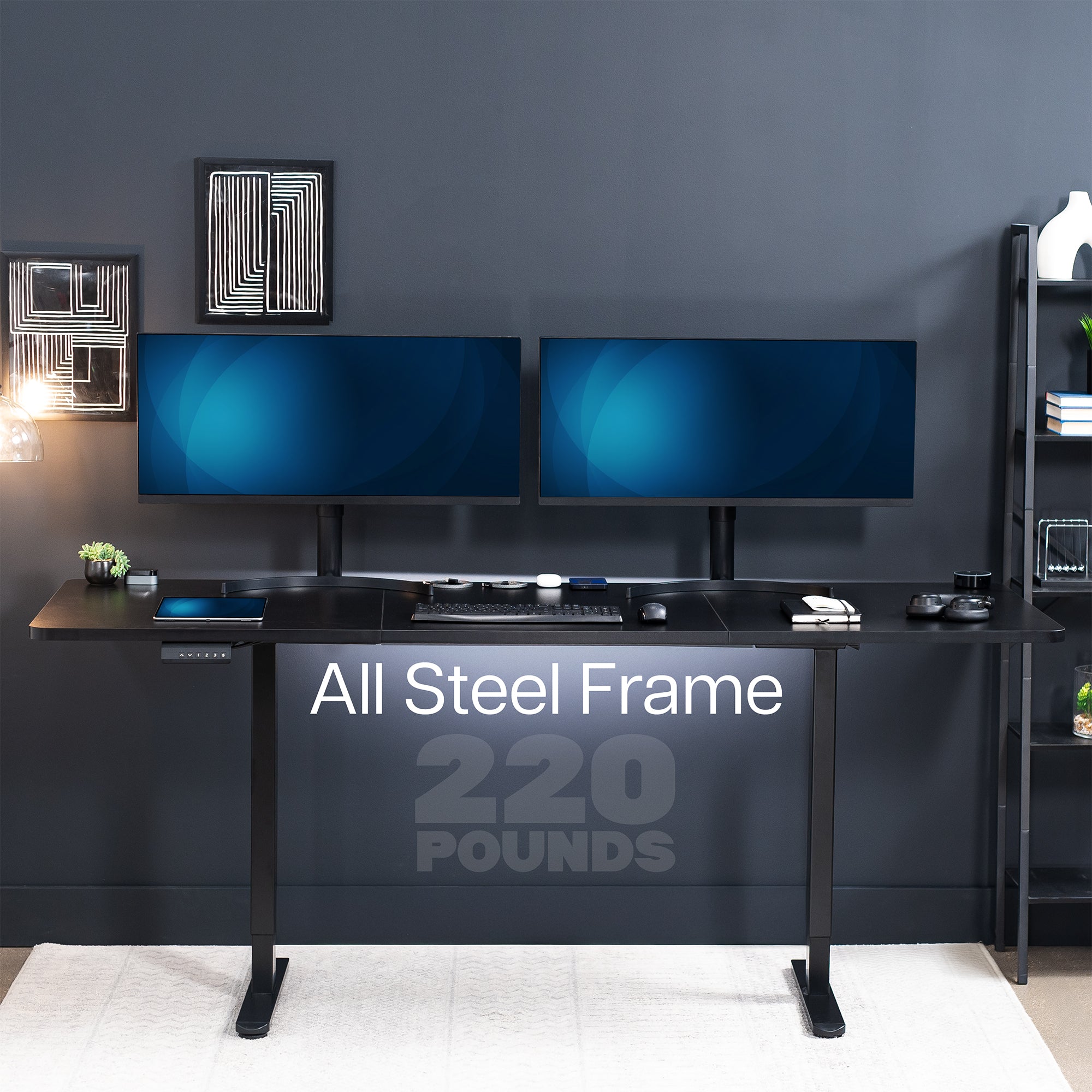 83" x 30" Dual Motor Electric Desk