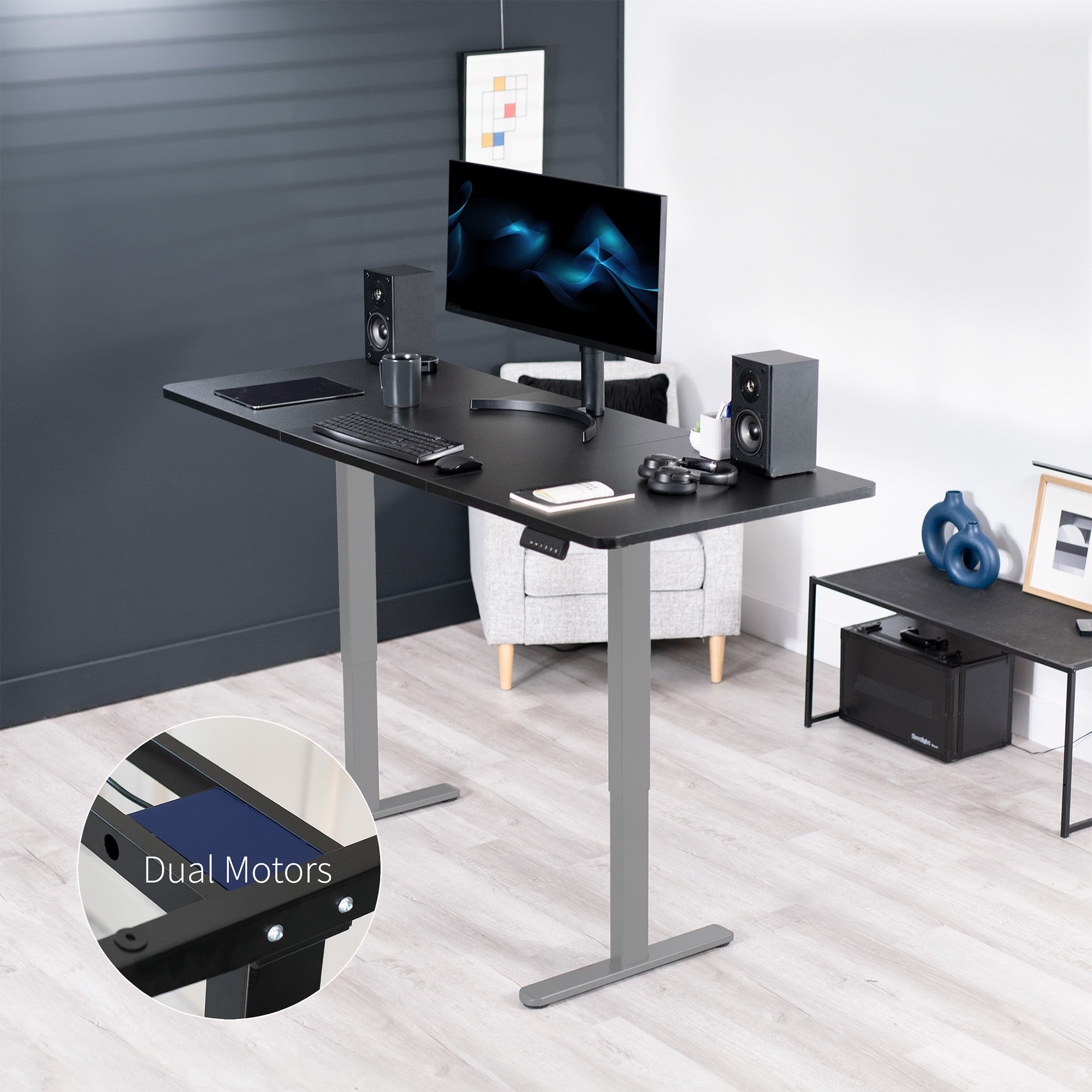 Electric Height Adjustable 71 x 30 inch Stand Up Desk