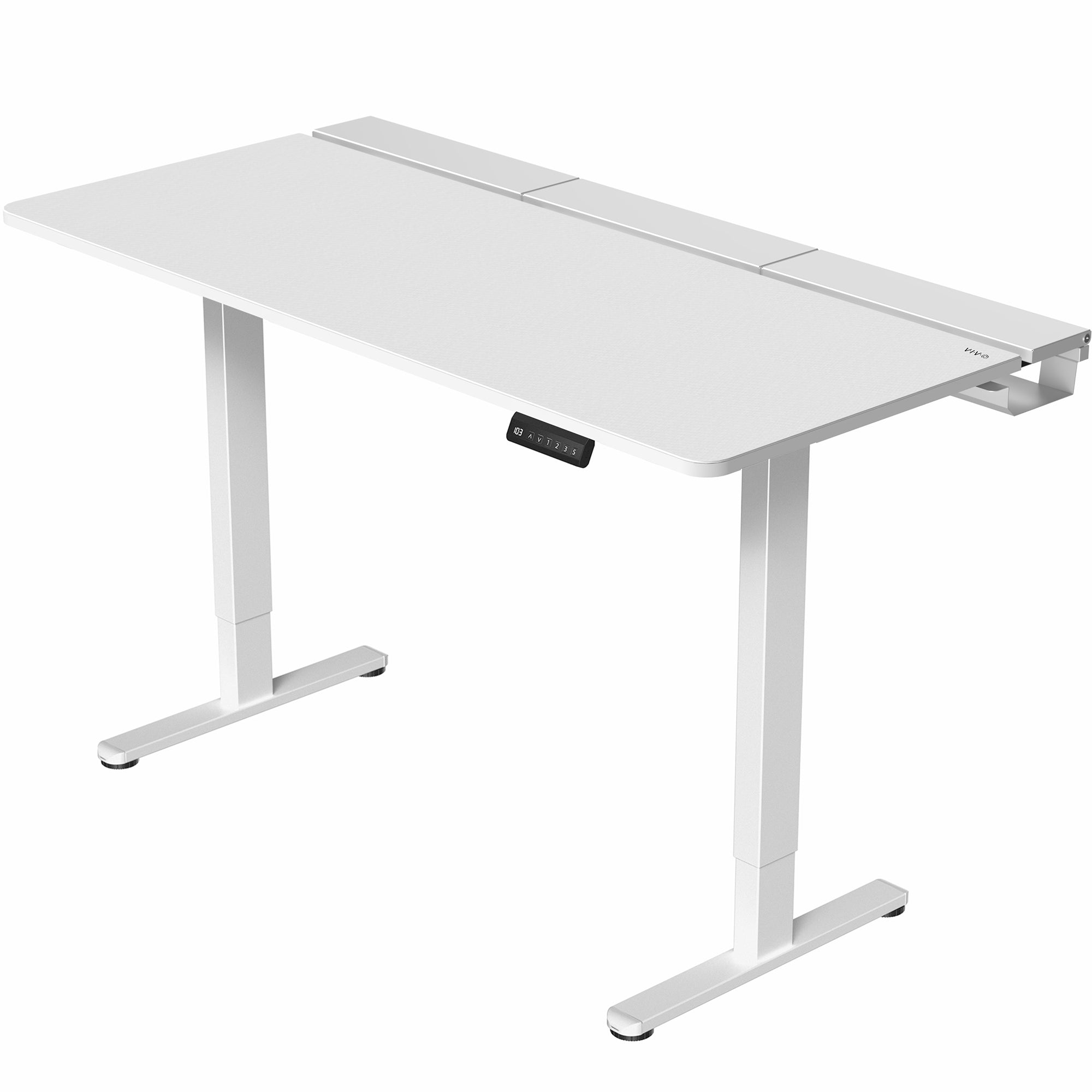 60" x 30" Dual Motor Electric Desk with Concealed Cable Table Top & Full-Size Pad