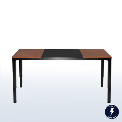 Modern 71" x 30" quad motor electric height adjustable desk.