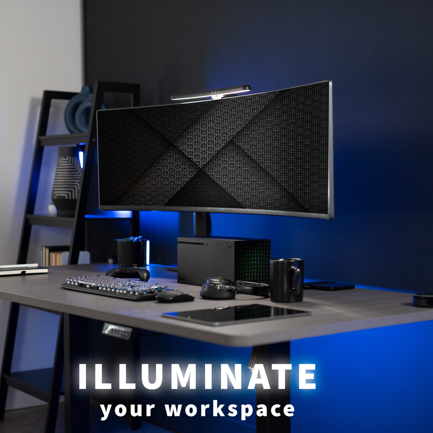 Curved Monitor Light Bar – VIVO - desk solutions, screen mounting, and more