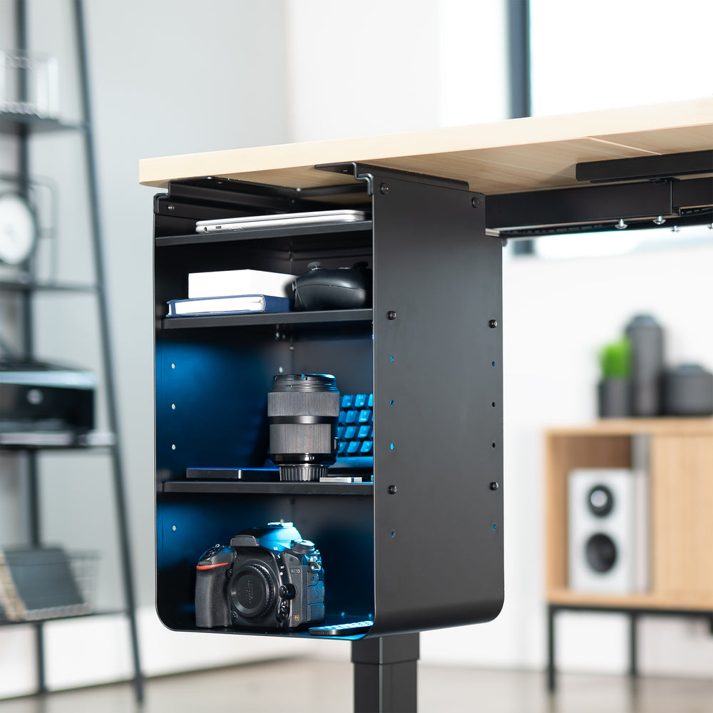 Under Desk Shelving Unit – VIVO - desk solutions, screen mounting, and more