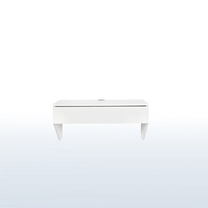 Sturdy wall mount desk with drawer.