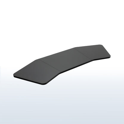  The 3-piece top is ideal for corner setups and is compatible with both manual and electric frames measuring 49” in length. 