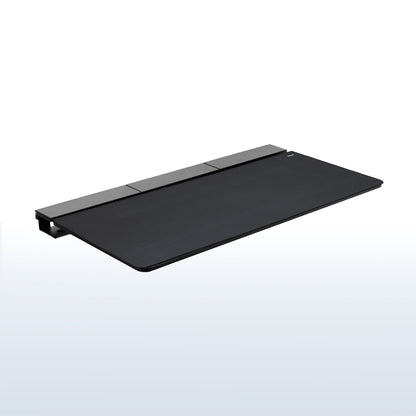 Universal 60 x 30 inch Table Top with Built-In Concealed Cable Trays for Standard and Sit to Stand Height Adjustable Home and Office Desk Frames, Full Size Mouse Pad, Black Desktop