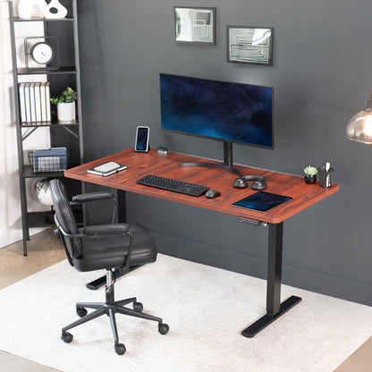 Wide sturdy desk tabletop for office workstation.