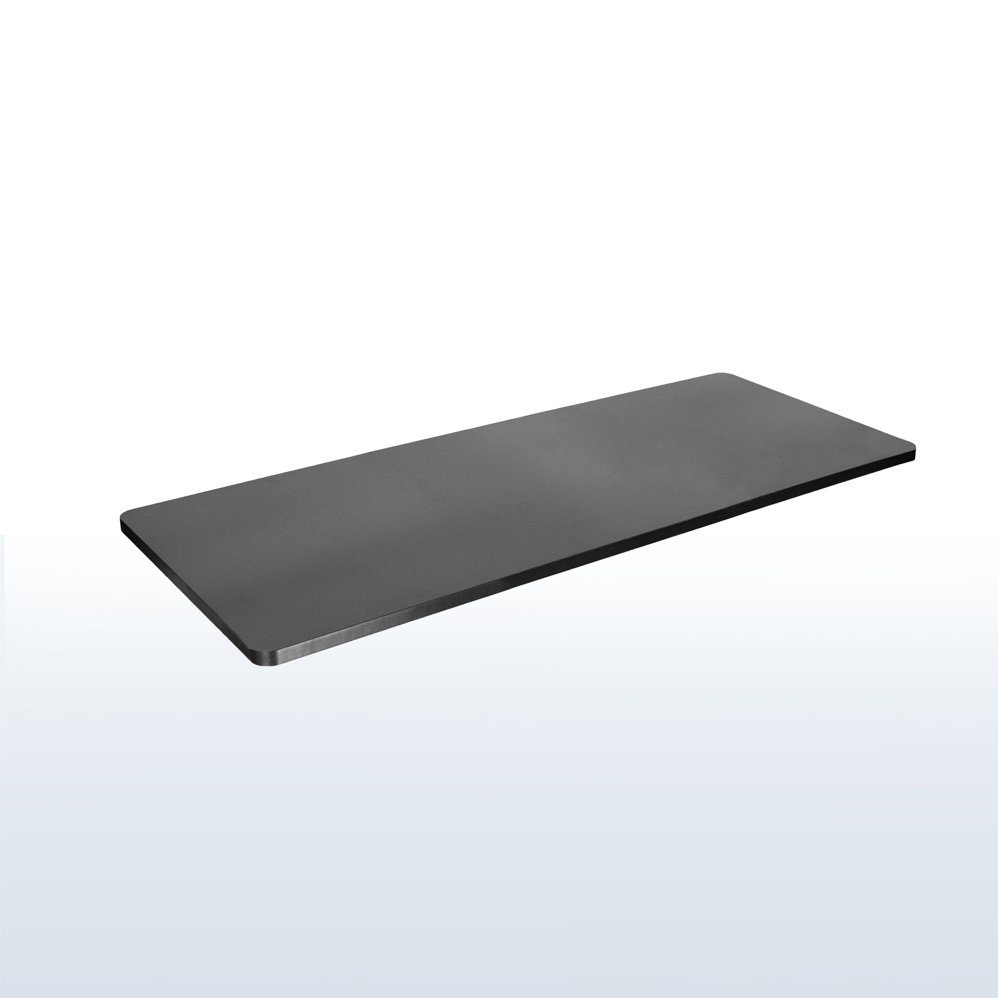 Durable tabletop for sit-stand desk workstation with wide surface.