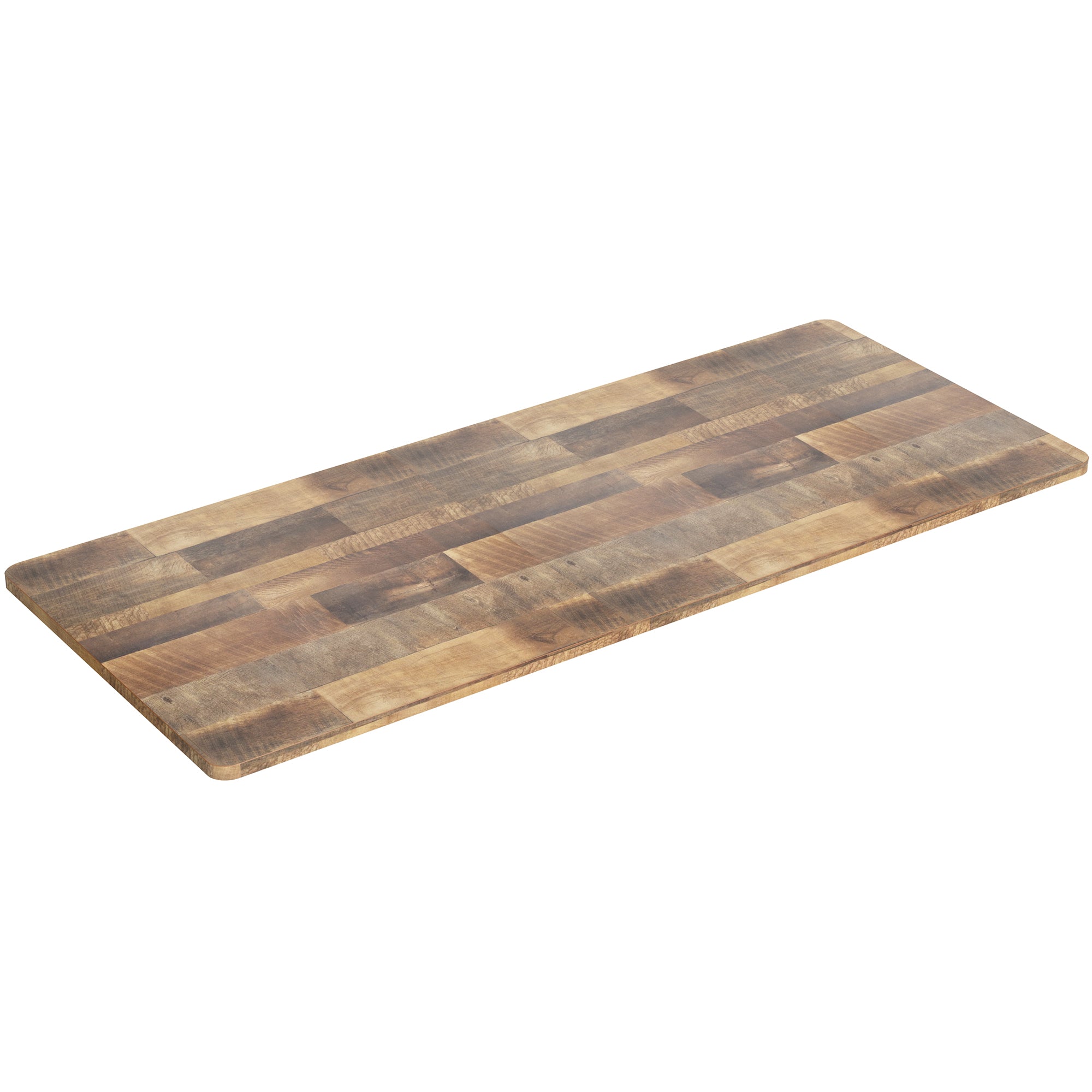 Durable tabletop for sit-stand desk workstation with wide surface.