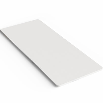 White one piece table top on white background
