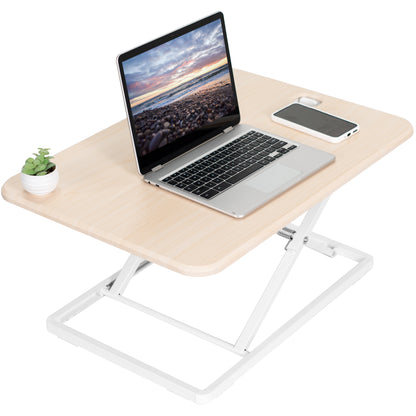 Ergonomic height adjustable desk converter monitor riser.