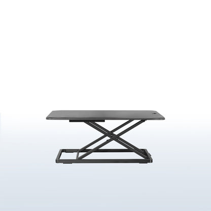 Heavy-duty height adjustable desk converter monitor riser.