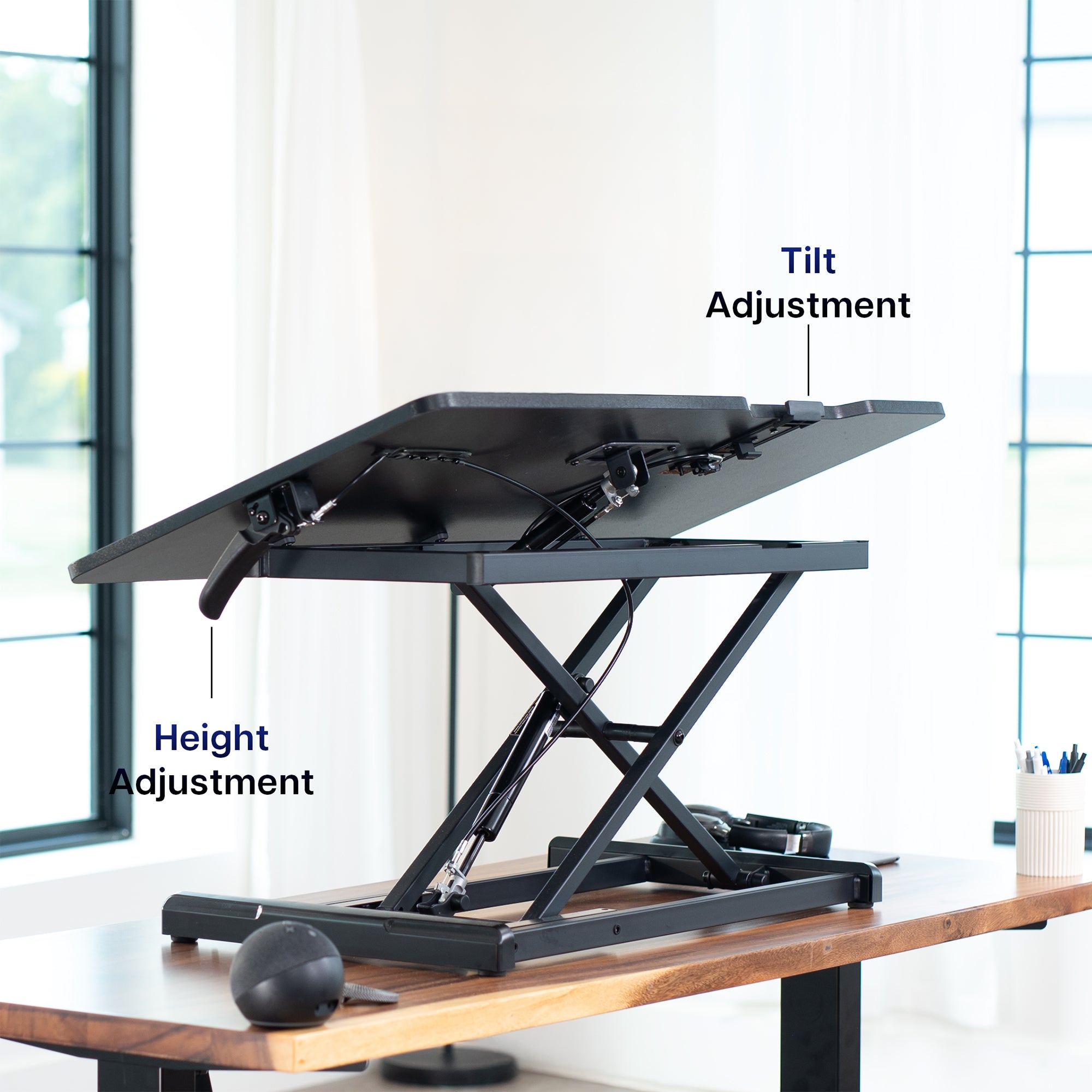 36" Single Top Tilting Desk Riser - Thumbnail 4