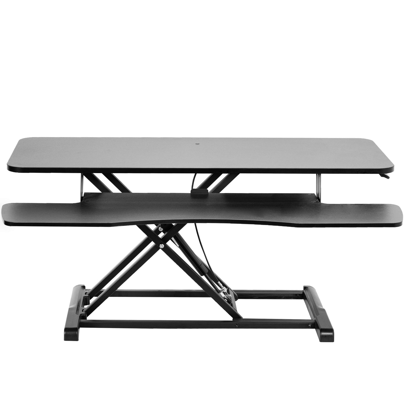 Small Ergo Height Adjustable Standing Desk Converter White - True