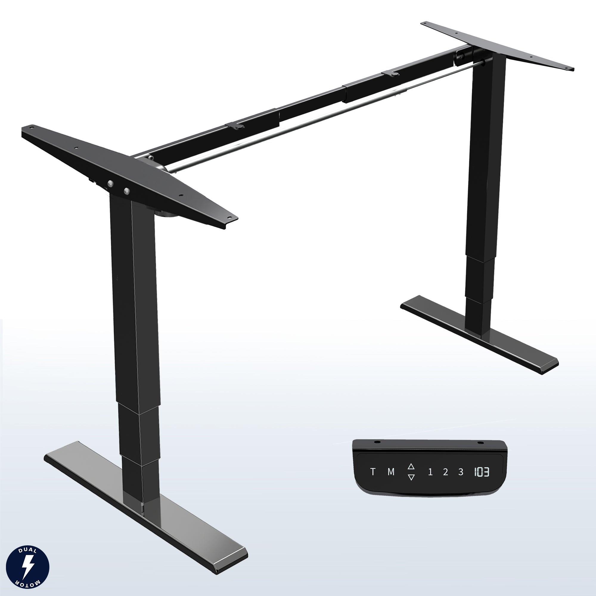 Electric Stand Up Desk Frame Single Motor Standing Height Adjustable