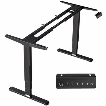 Electric Dual Motor Desk Frame with Push Button Memory Controller