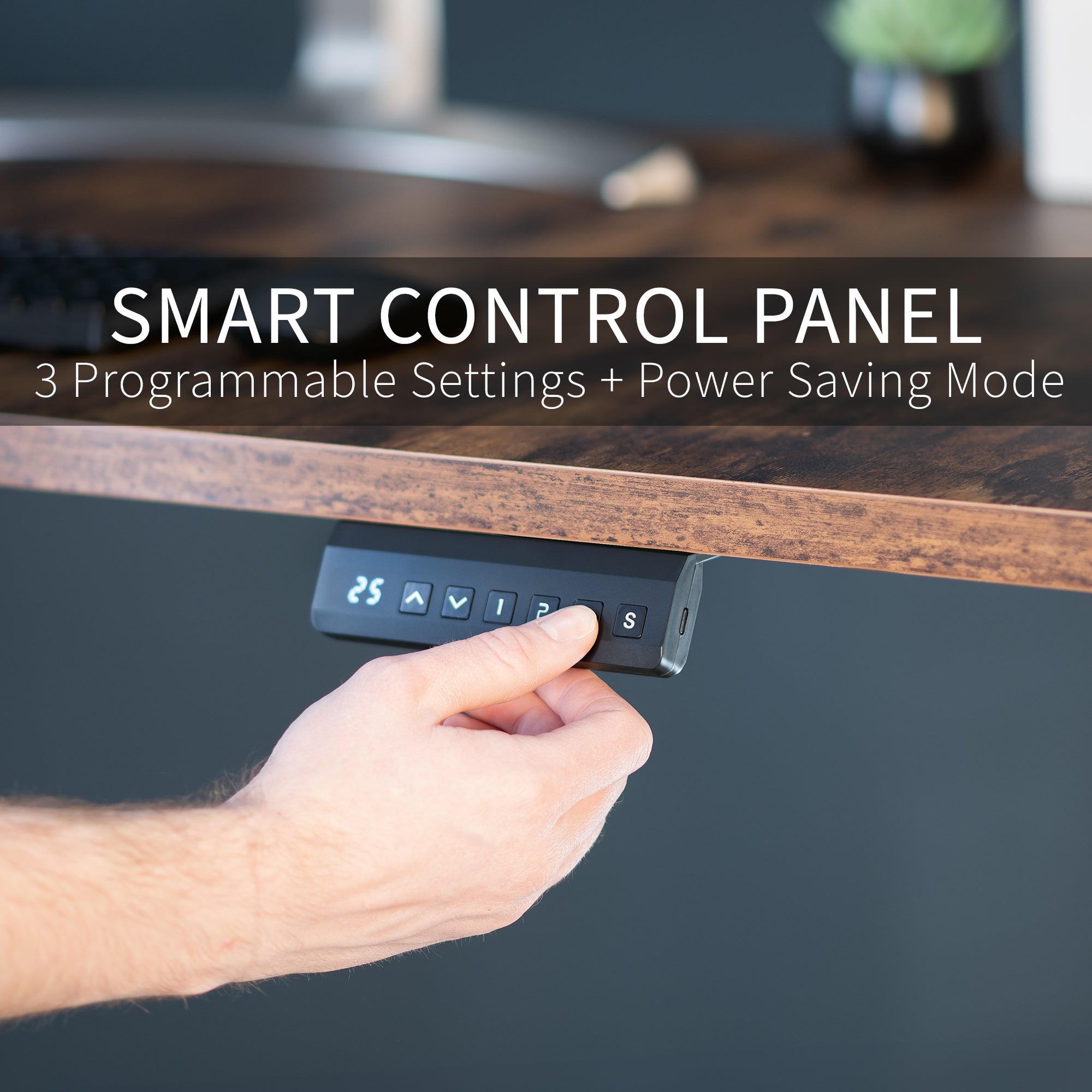 Electric Dual Motor Desk Frame with Push Button Memory Controller ...