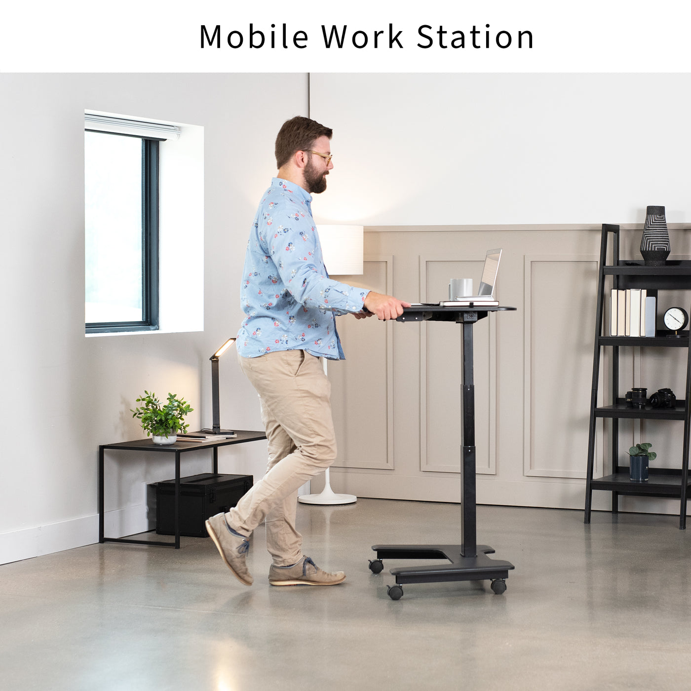 VIVO Black Ergonomic Height Adjustable Standing Foot Rest Relief Platform  for Standing Desks STAND-FT01 : : Home