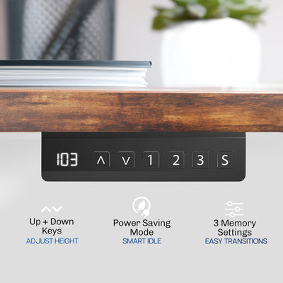 Electric standing dual motor desk frame from VIVO.