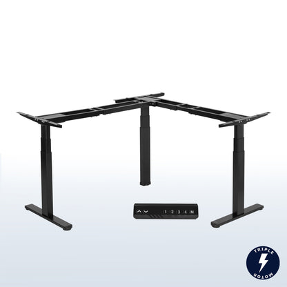 Electric Multi Motor Corner Desk Frame with Memory Controller