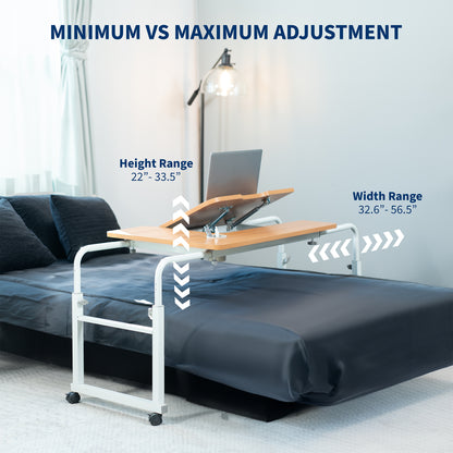 Width and Height adjustable desk to fit user preference.