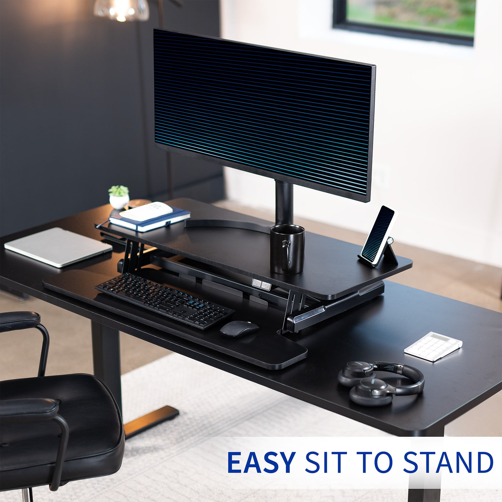 Electric Desk Riser – VIVO - desk solutions, screen mounting, and more