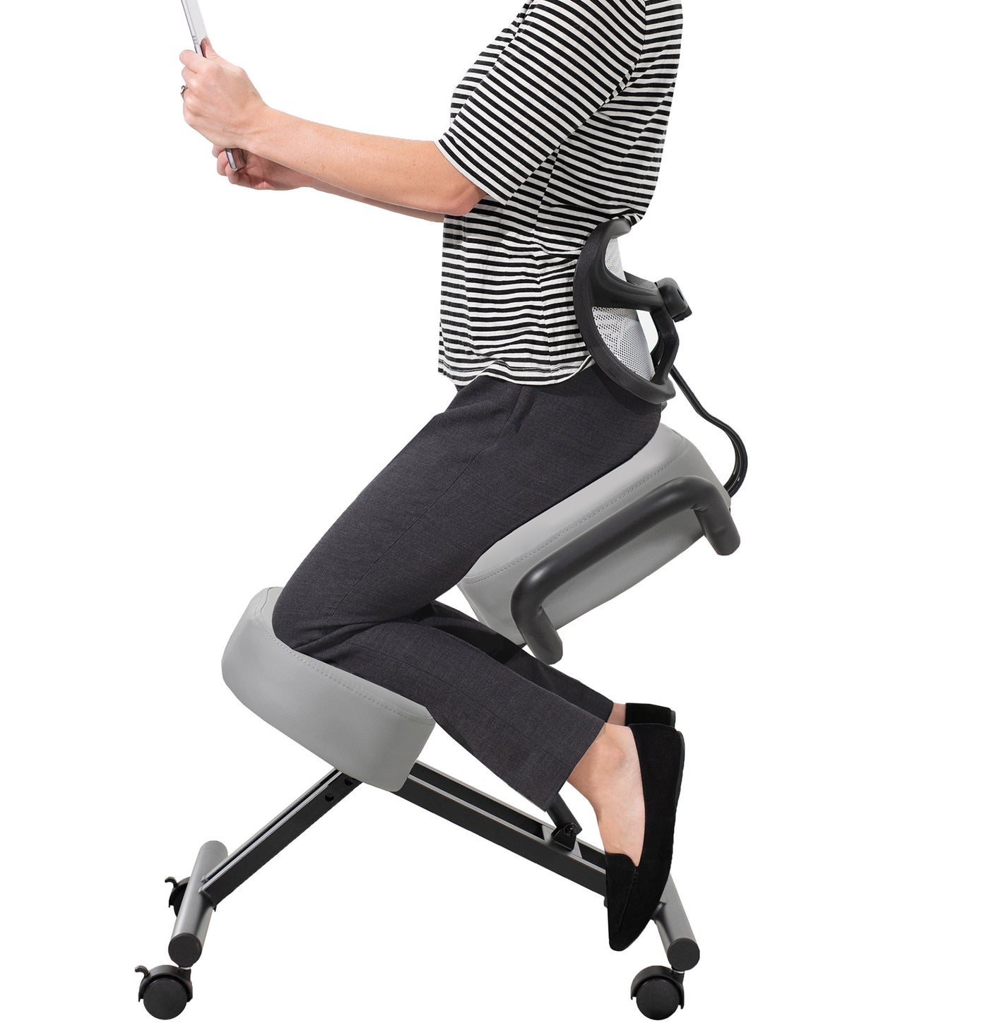 Adjustable Ergonomic Kneeling Chair with Back Support – VIVO