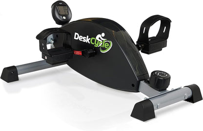 Black Adjustable Under Desk Bike Pedal Exerciser