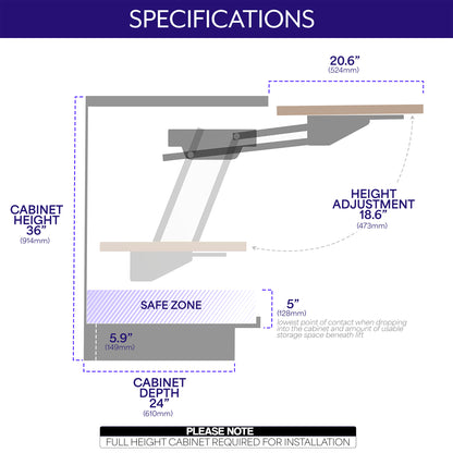 Life Finds by VIVO Kitchen Appliance Lifting Brackets