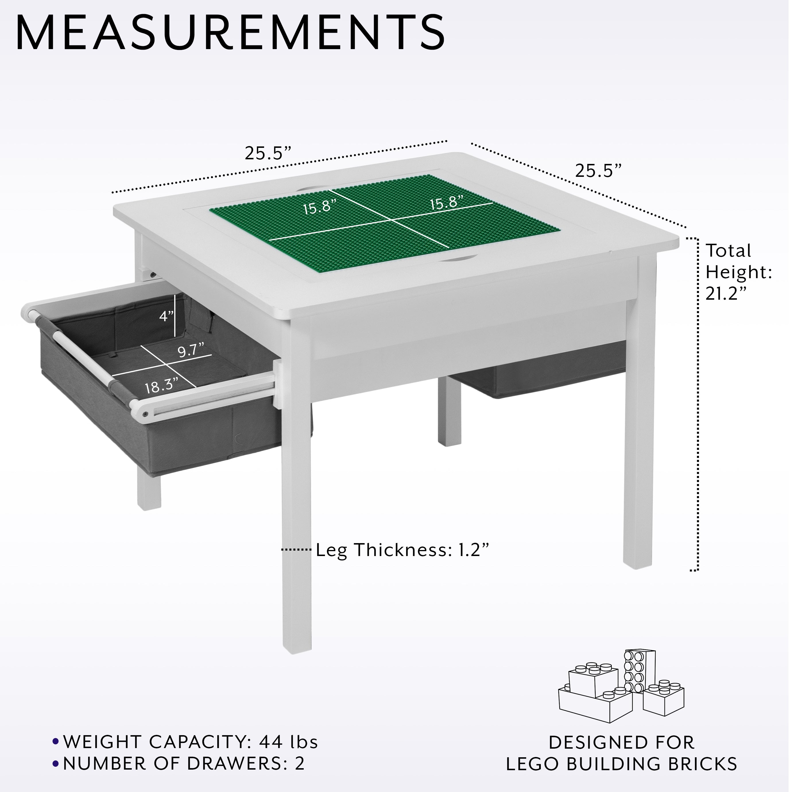 Lego table reversible top sale