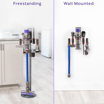 Floor Stand for Dyson Handhelds V6, V7, V8, V10, V11, V12, V15, No Drill Vacuum Stand, Docking Station, Accessory Mount