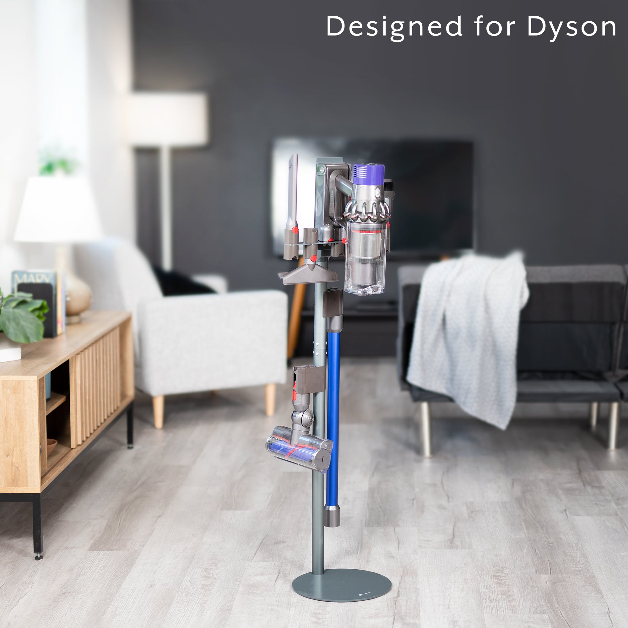 Floor Stand for Dyson Handhelds V6, V7, V8, V10, V11, V12, V15, No Drill Vacuum Stand, Docking Station, Accessory Mount