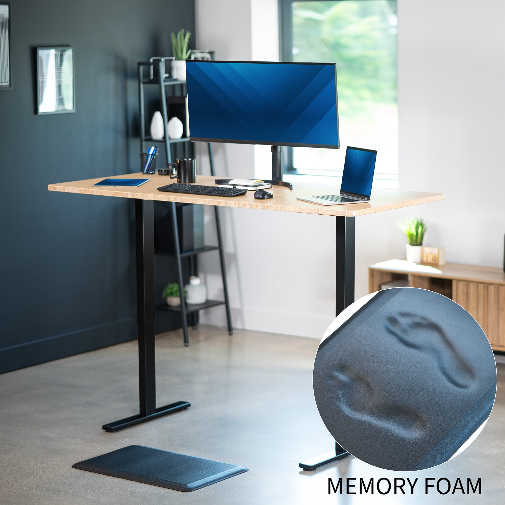 Foam Anti Fatigue Mat VIVO desk solutions screen mounting and more