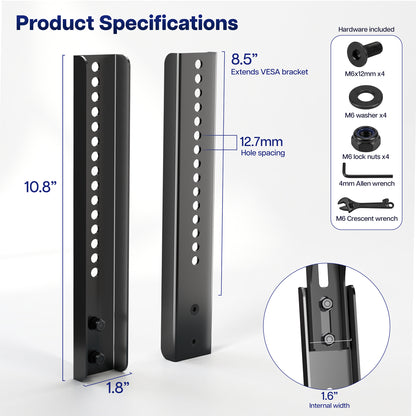 Extra Long Vertical VESA Extender Kit