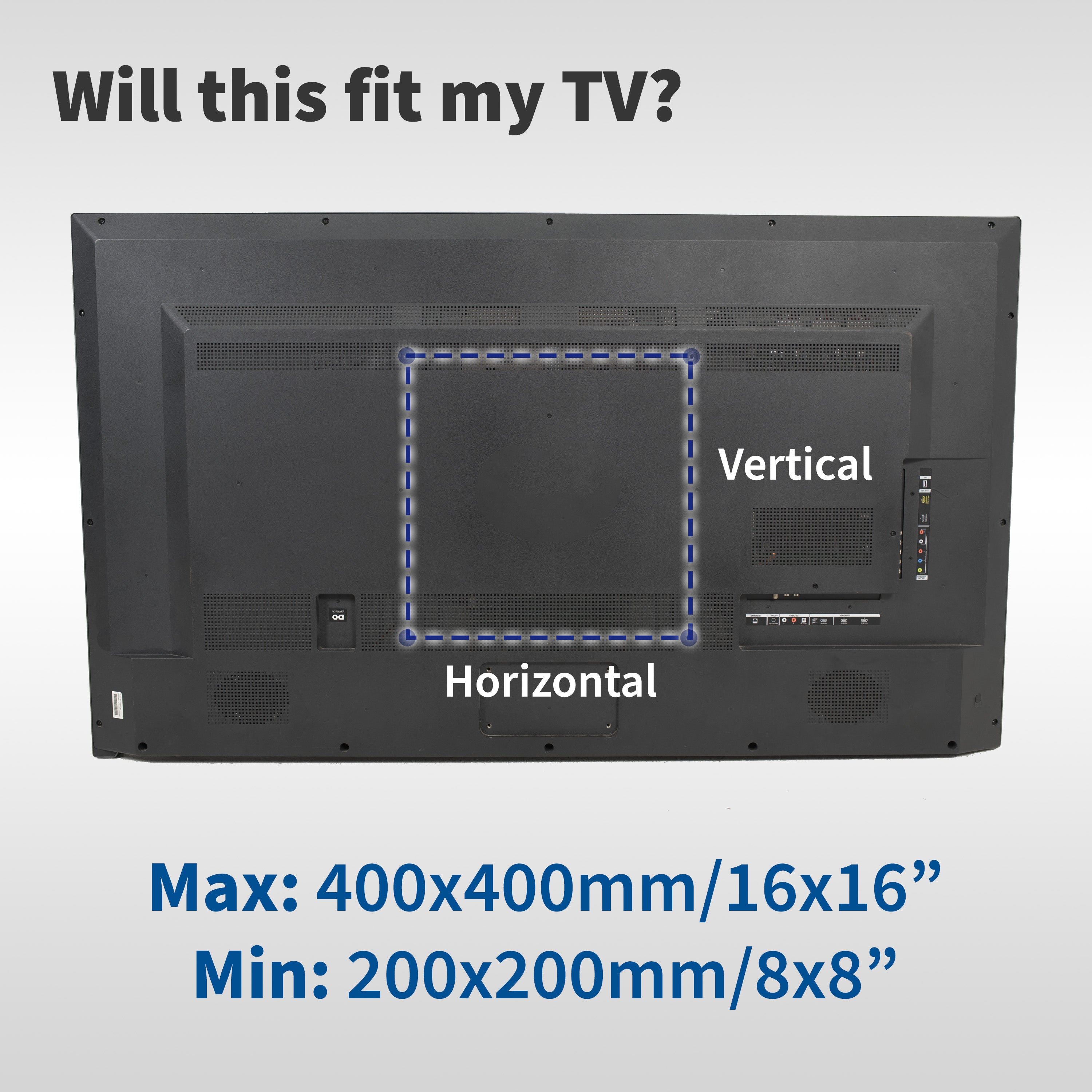 Sturdy VESA LCD screen adapter.