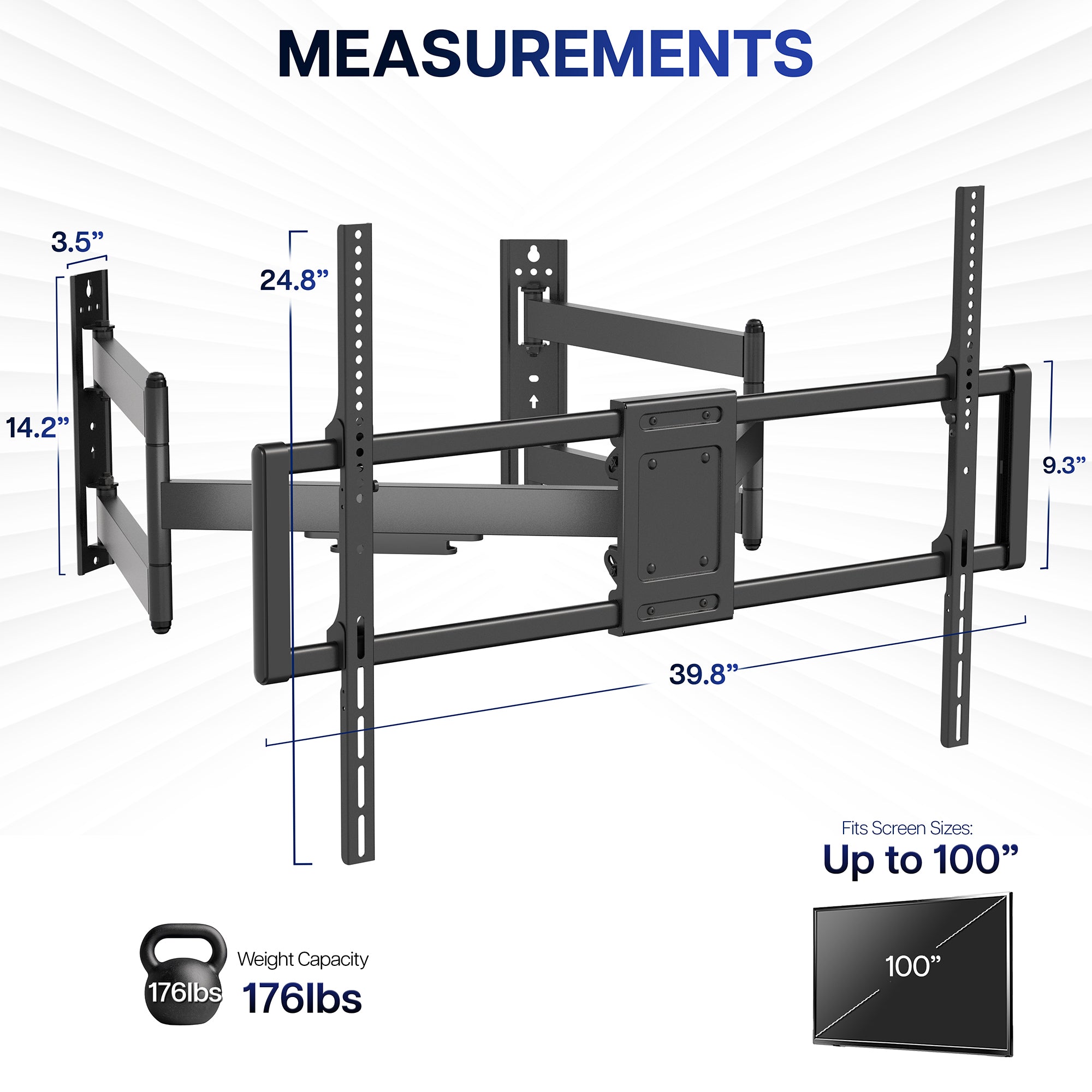 Corner Large TV Wall Mount - Thumbnail 2