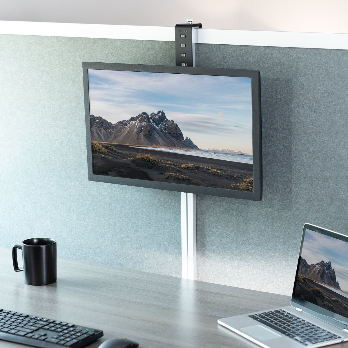 Cub Monitor Computer Cubicle Monitor Mount – VIVO - desk solutions, screen mounting, and more