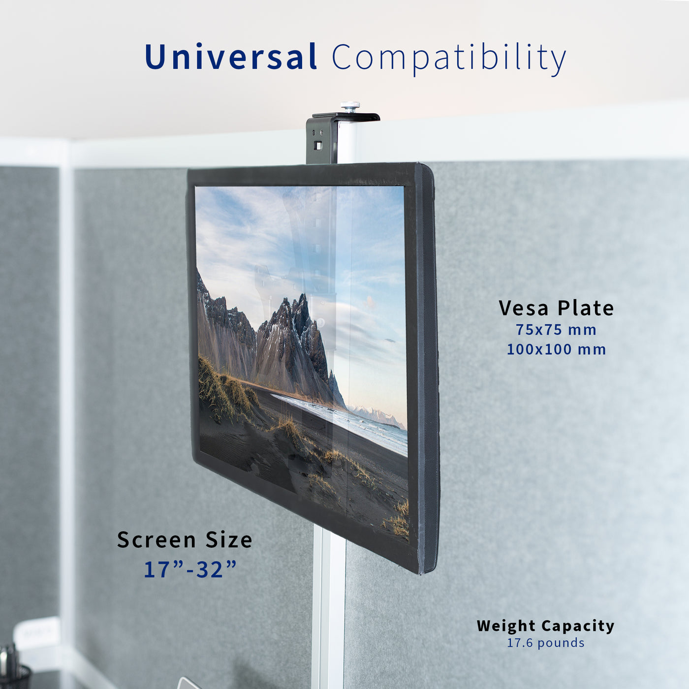 Monitor Bracket with VESA 75X75 and 100X100 Compatibility