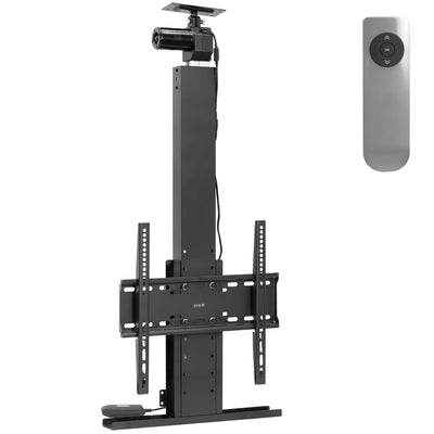 Motorized Drop Down Ceiling TV Mount for 32 to 55 inch Screens, Vertical Electric Television Bracket with Remote Control