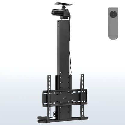 Motorized Drop Down Ceiling TV Mount for 32 to 55 inch Screens, Vertical Electric Television Bracket with Remote Control