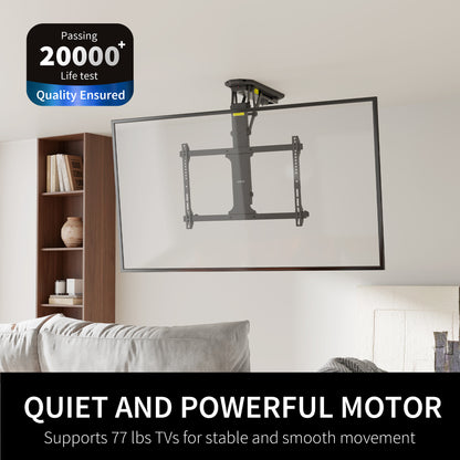 Electric flip-down ceiling TV mount from VIVO.