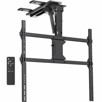 Black ceiling tv mount with remote control